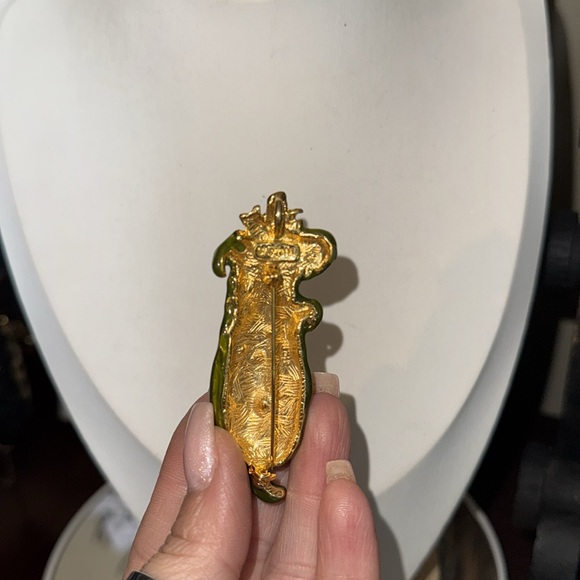 Saxon Vintage enamel Corn Brooch - Picture 2 of 2